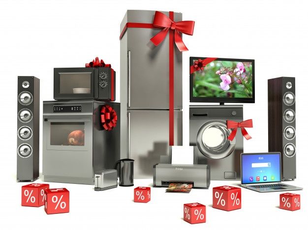 Home appliances (Fridge, AC, TV)